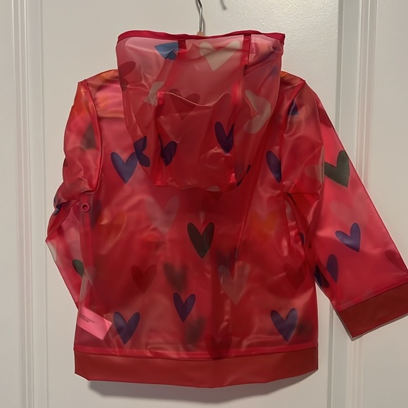 Cat & Jack Pink Heart Raincoat - Picture 8 of 15